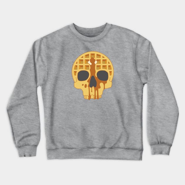 Waffle Skull Crewneck Sweatshirt by turbopistola